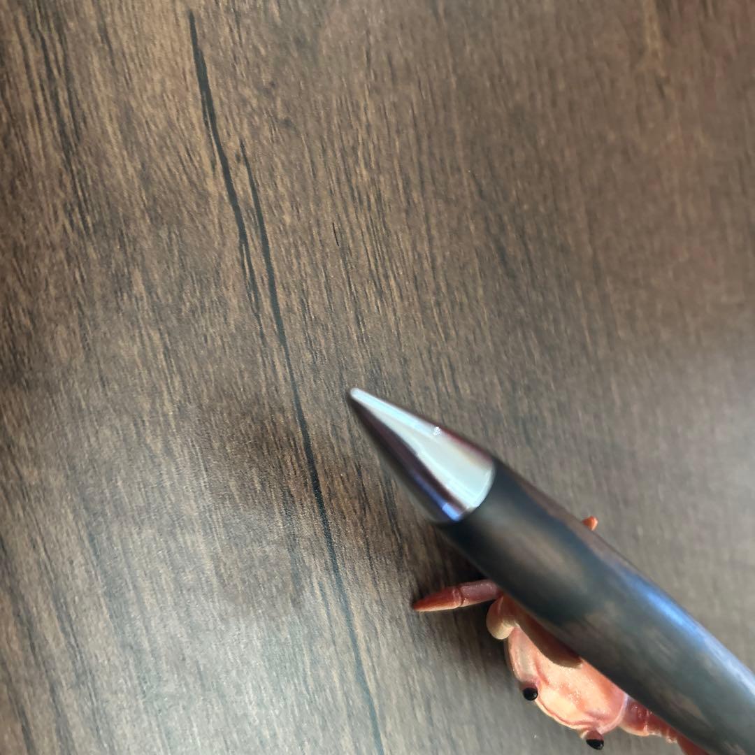 工房楔　黒柿孔雀木　0.5mm シャーペン (※ペン立てのカニは付いてきません)