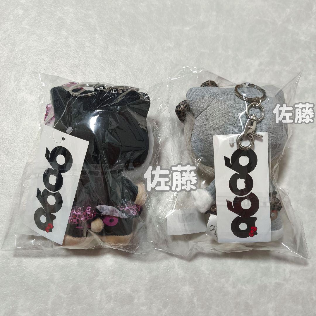 ハローキティ×9090 girl　キーホルダー　ぬいぐるみ　2個　平成ギャル