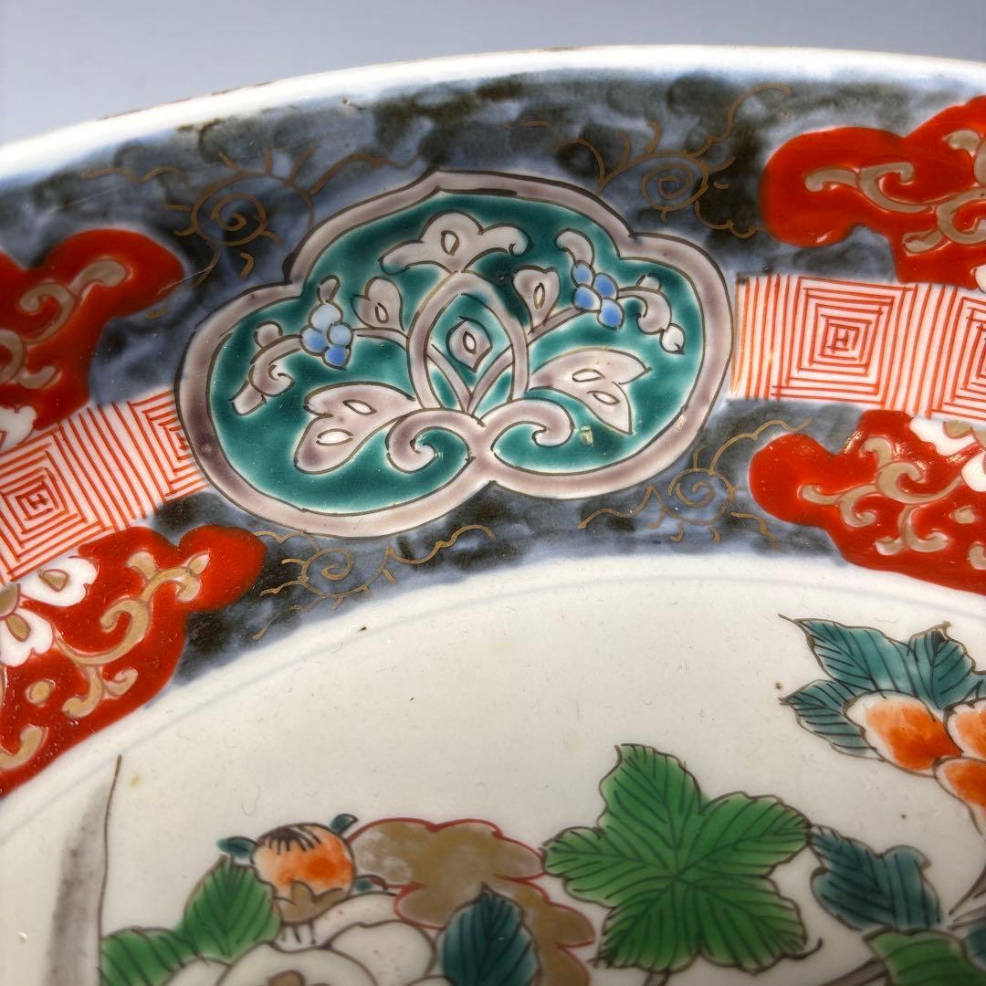 古伊万里　色絵　花鳥文　鉢　明治時代