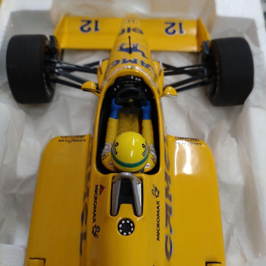 ミニチャンプス 1/18 ロータス 99T A・セナ 1987 CAMEL仕様