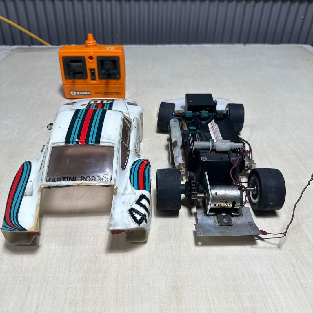 昭和レトロ　サンワ チャンピオンシリーズ　ラジコンカー ポルシェ 935ターボ
