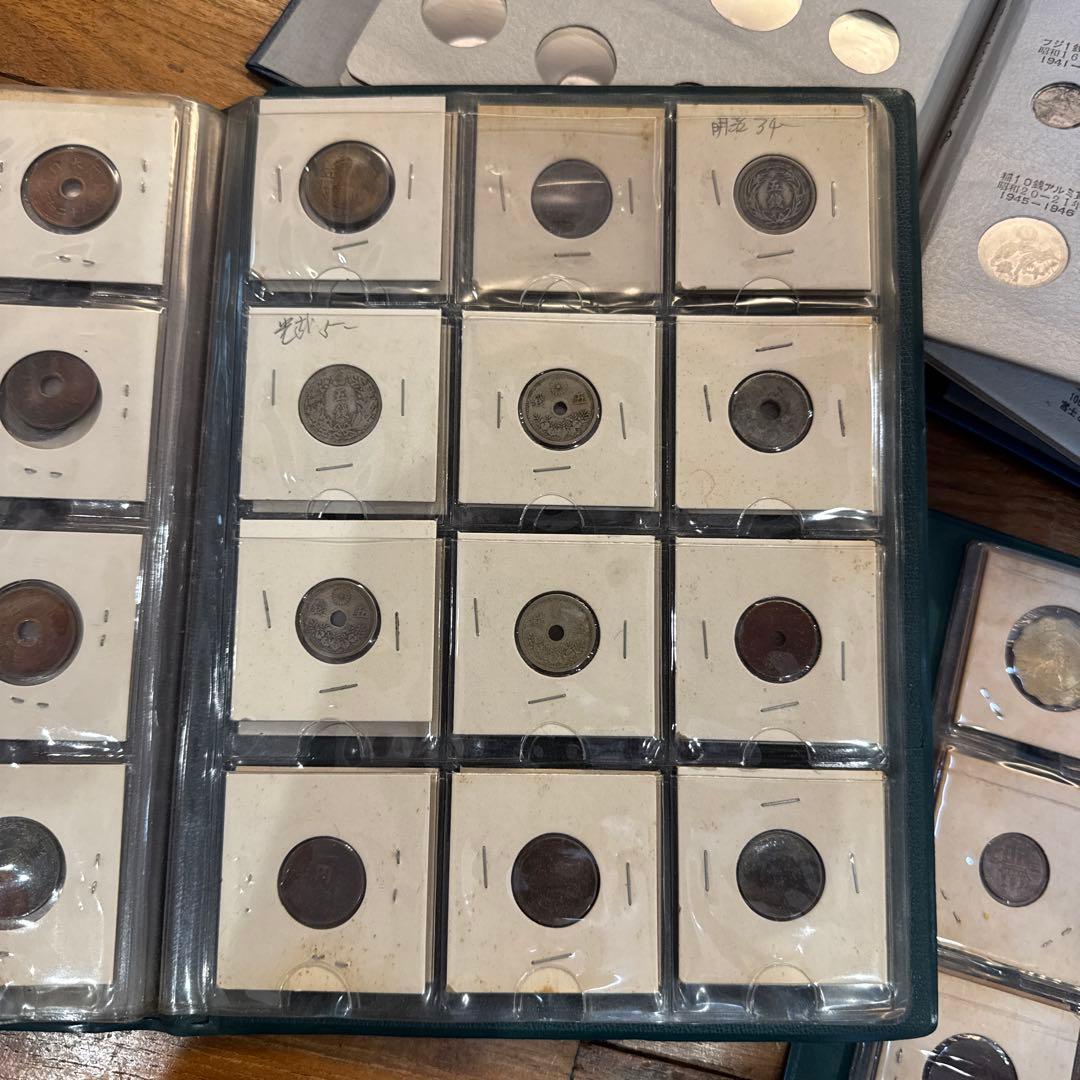 早い者勝ち　旧貨幣　アルバムセット 3冊　97個　古銭　コレクション