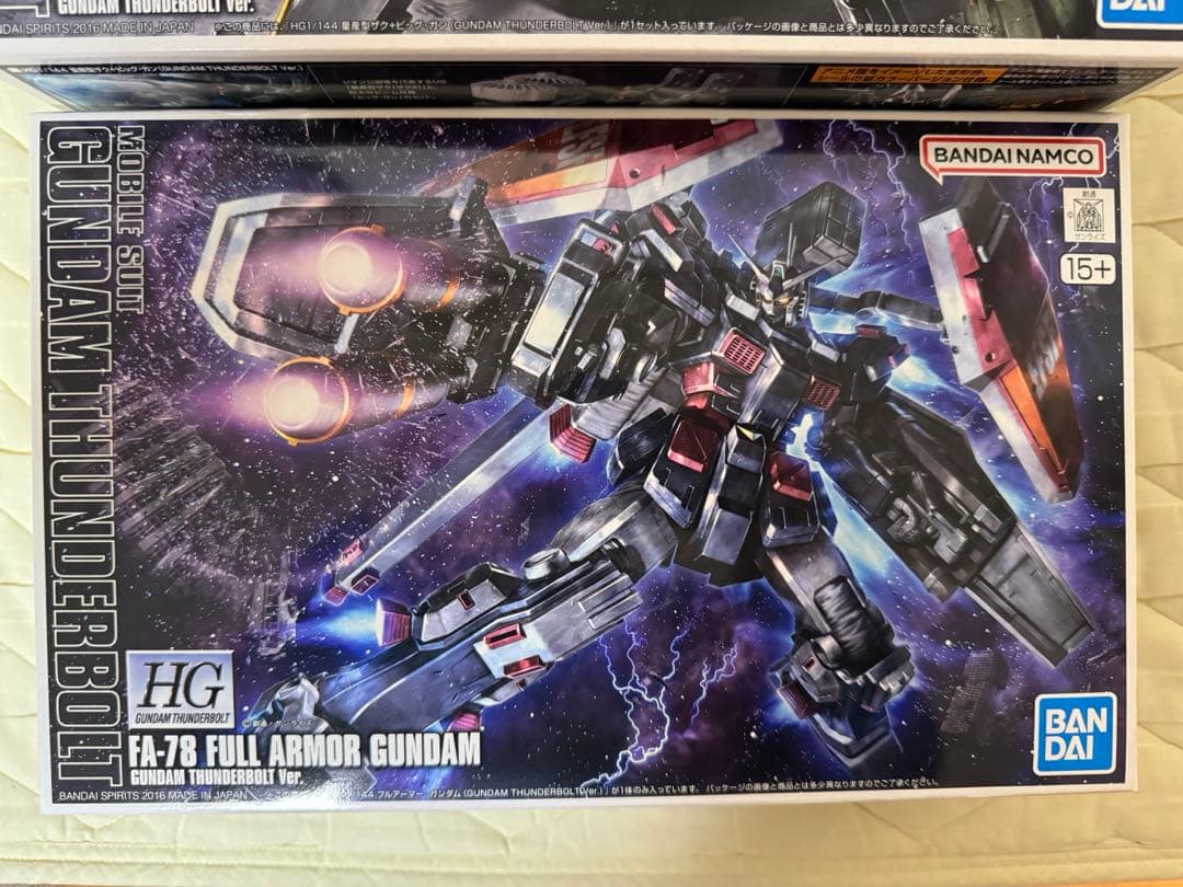 HG ZAKU II + BIG GUN SET 、フルアーマーガンダム