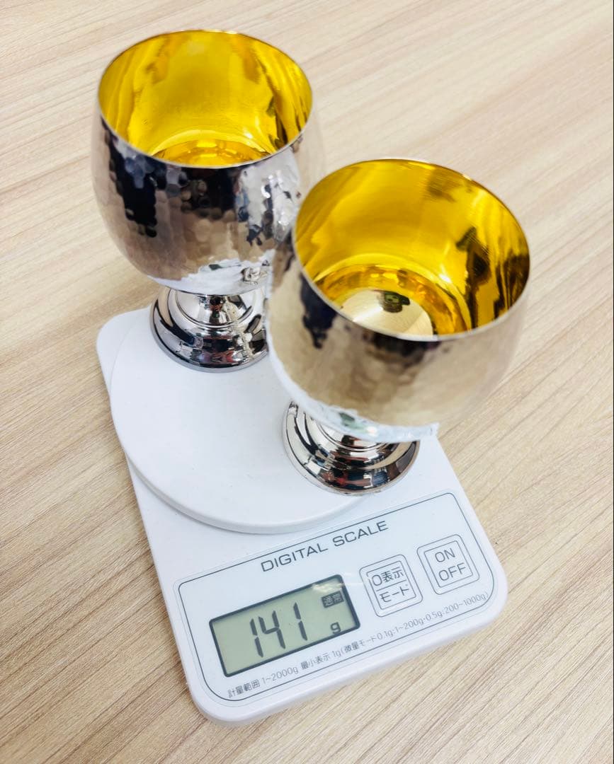 純銀 田中貴金属 シルバー 銀製品 グラス 2点セット
