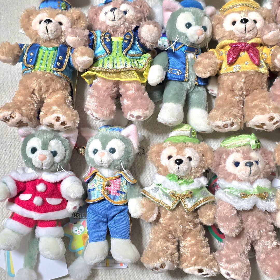 ダッフィー シェリーメイ ジェラトーニ ぬいぐるみバッジ まとめ売り 20体