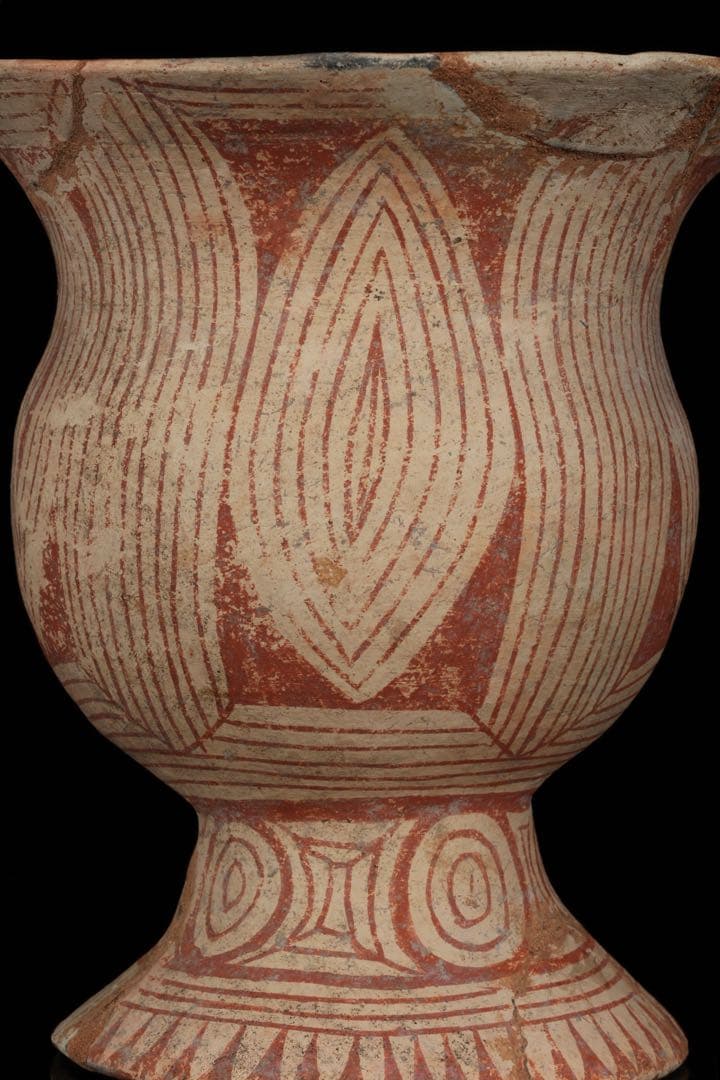 古代 バンチェン土器 彩文土器 タイ古陶 箱付 紀元前 出土 発掘品 東南アジア