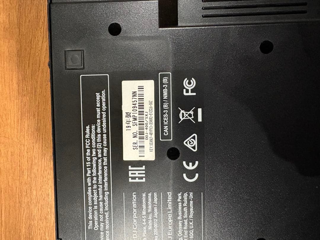 Pioneer DJ DDJ-400 コントローラー　19年製