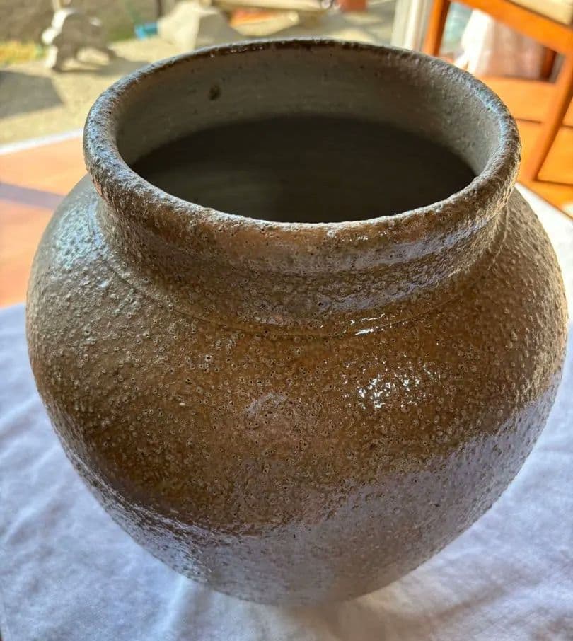 信楽焼　壺　花瓶　生花陶器　アンティーク置物