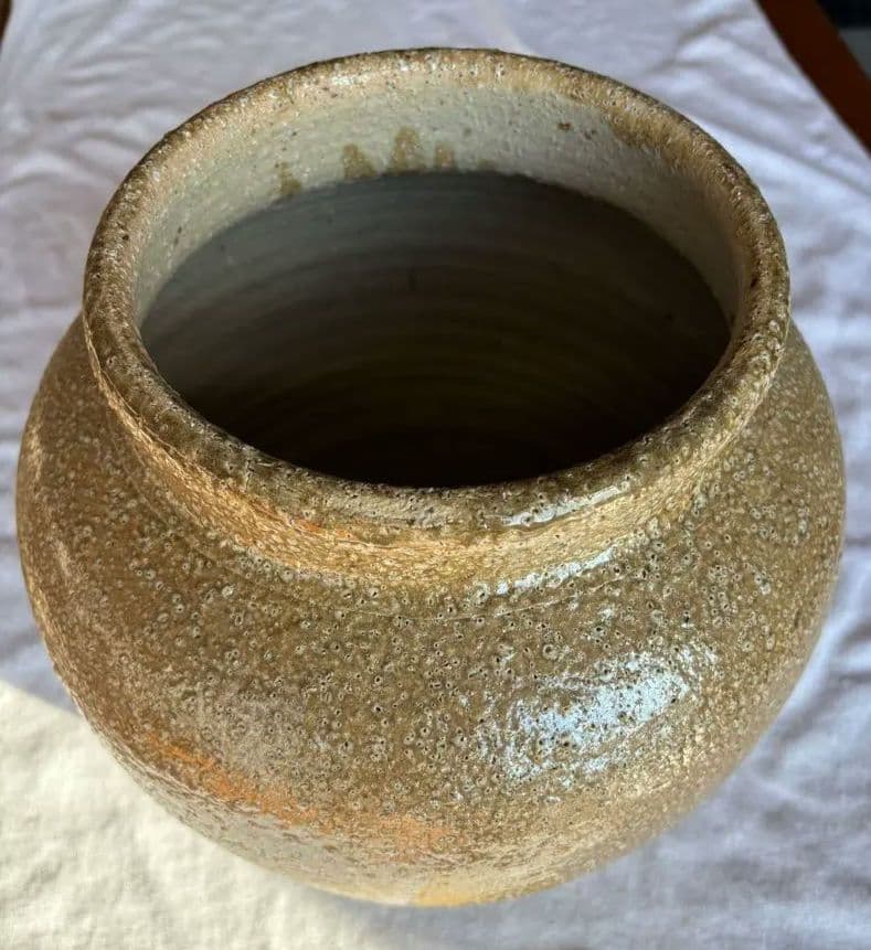 信楽焼　壺　花瓶　生花陶器　アンティーク置物