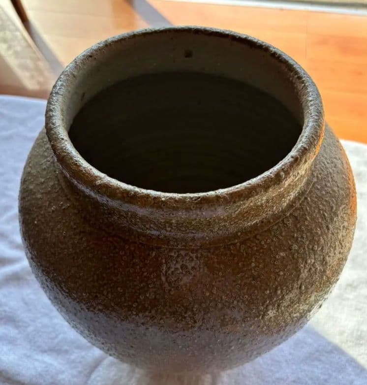 信楽焼　壺　花瓶　生花陶器　アンティーク置物