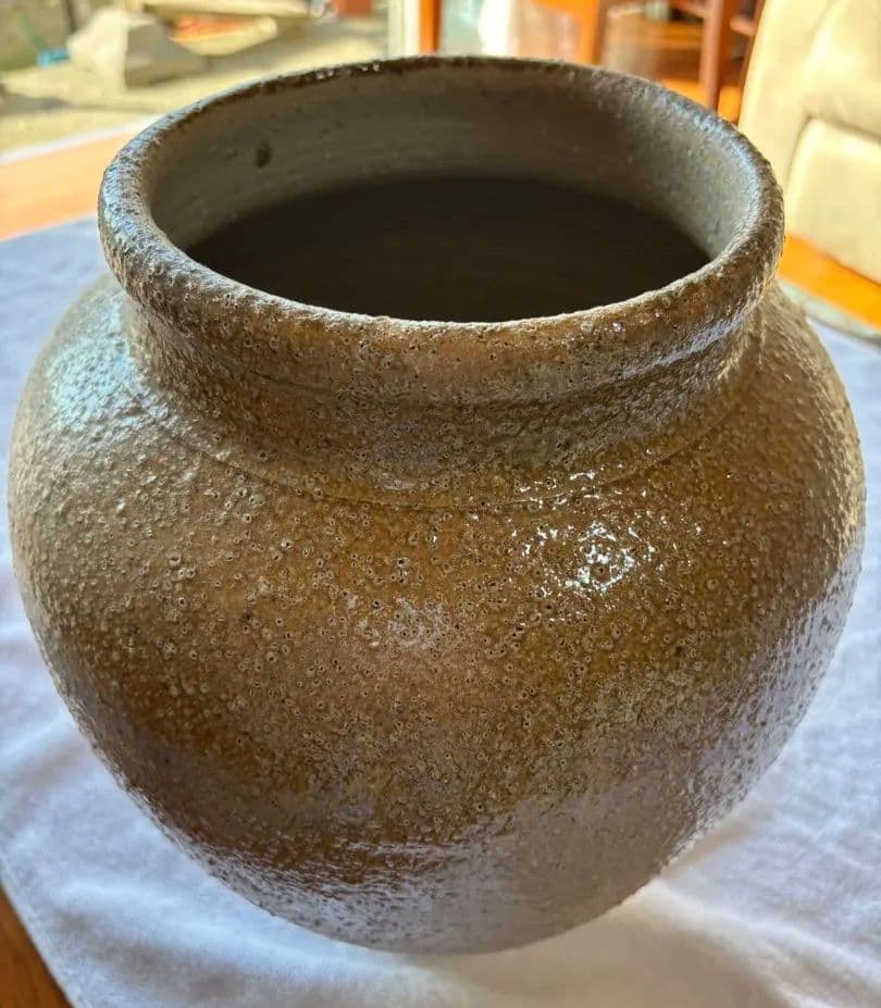 信楽焼　壺　花瓶　生花陶器　アンティーク置物