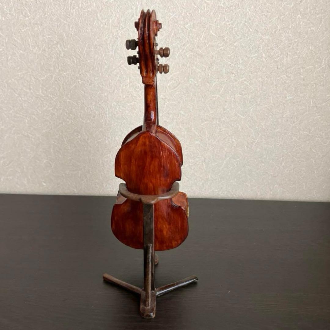 手作り小型コントラバス（約22cm）