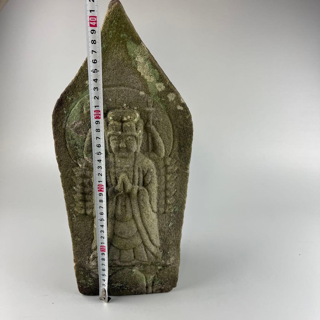 仏教美術 時代 石像 石彫 石造 仏像 約11.3kg 石仏