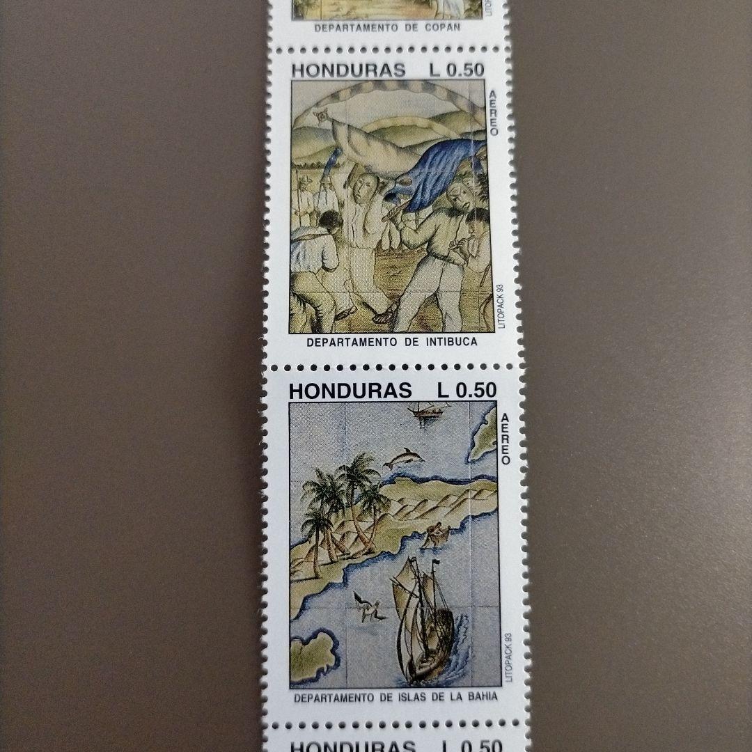 1832 外国切手 ホンジュラス 6連刷3シート18種