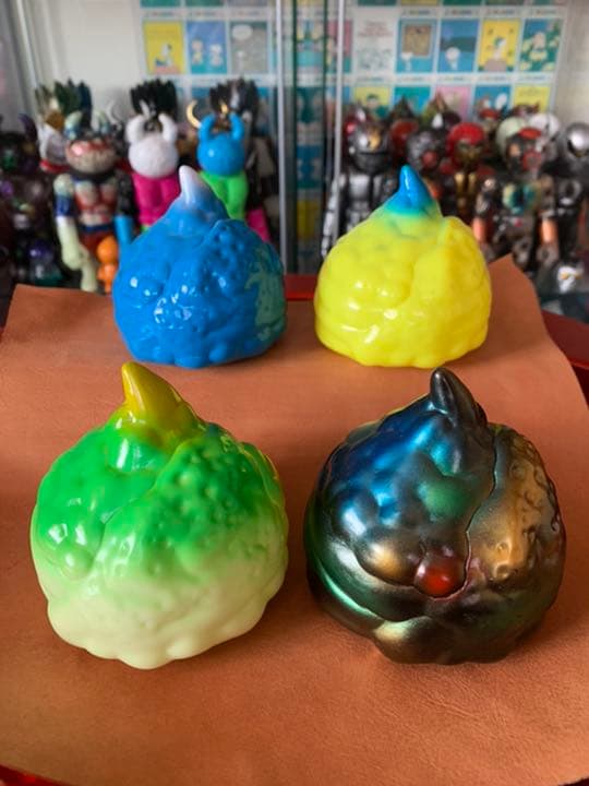真頭玩具　REALHEAD リアルヘッド　カオスライム4個セット