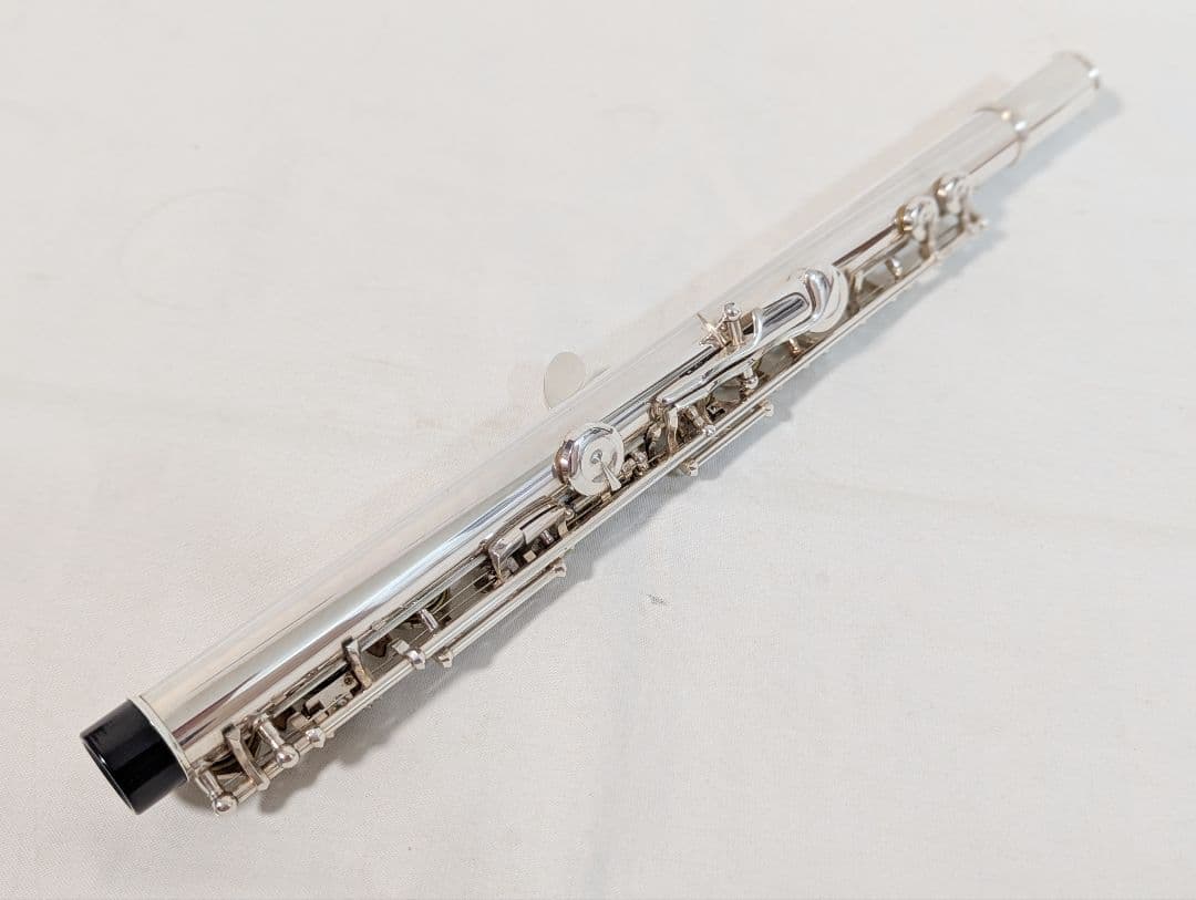 ケース付 パールフルート PF-525 Eメカ リップ銀製 C足部管