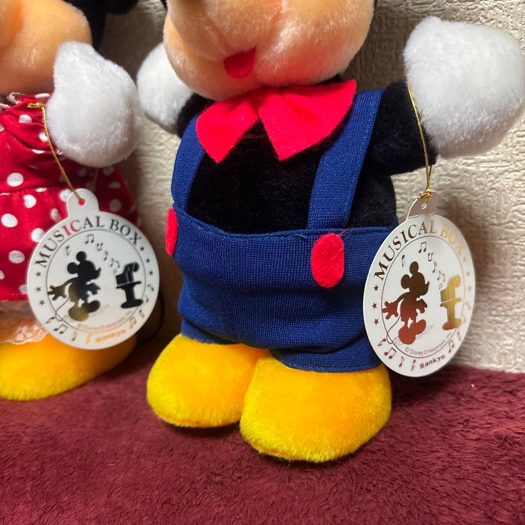 サンキョーオルゴール　ディズニー　ミッキー　ミニー　　　首振り　レトロ