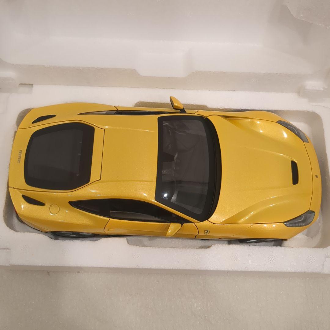 1/18 ホットウィール フェラーリ F12 イエロー 京商 オートアート