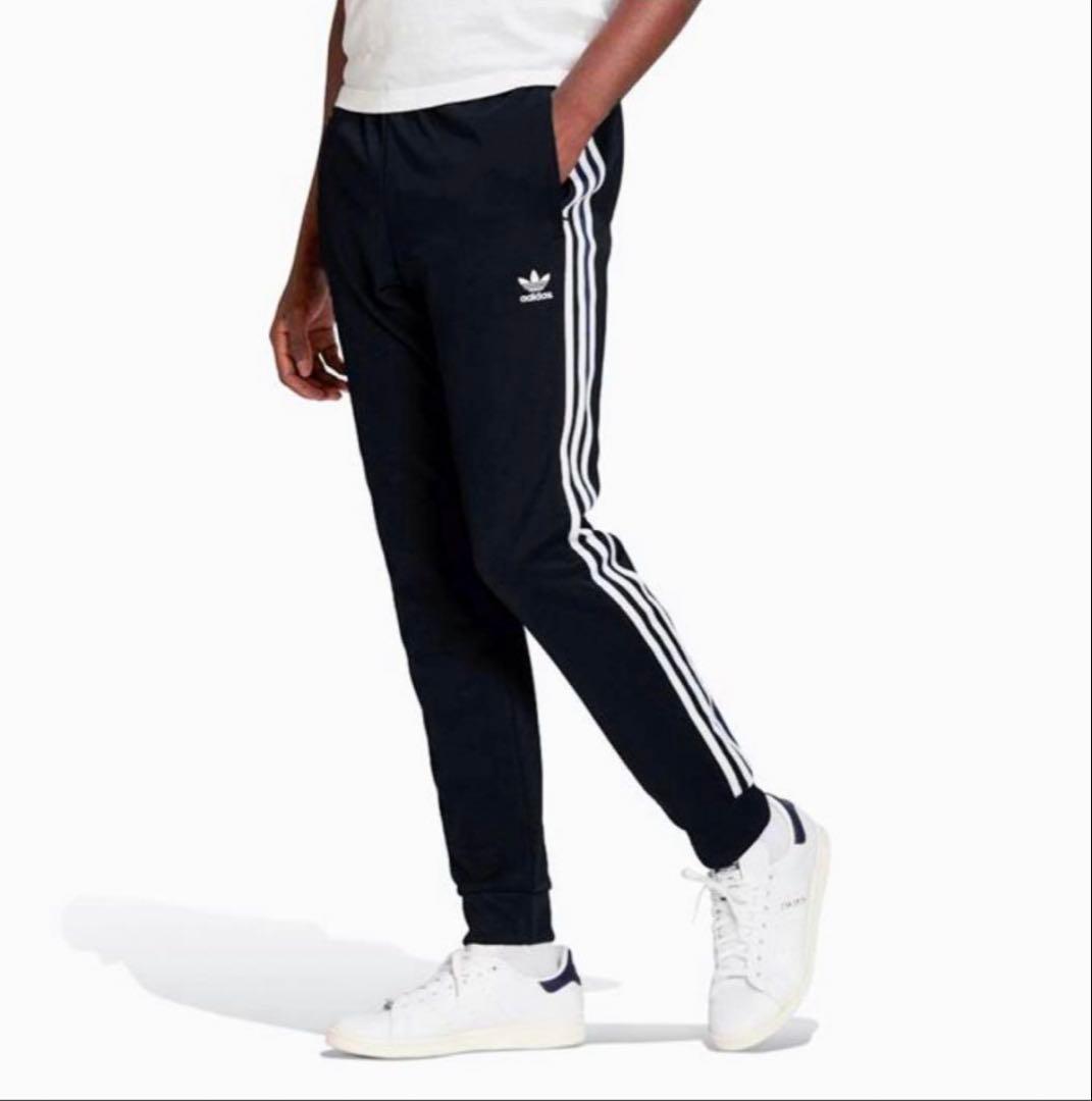 8181　adidas トラックジャケット セットアップ　黒 メンズ XL