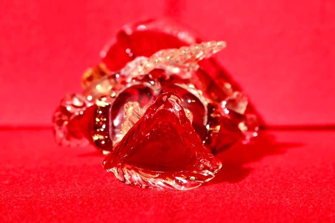 イタリア雑貨・ガラスコレクション【MURANOGLASS 金彩人形　貴婦人】