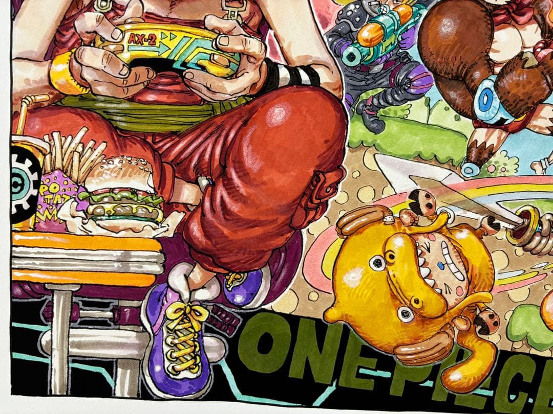 【原画：世界20部限定】マンガアート ONE PIECE /Party
