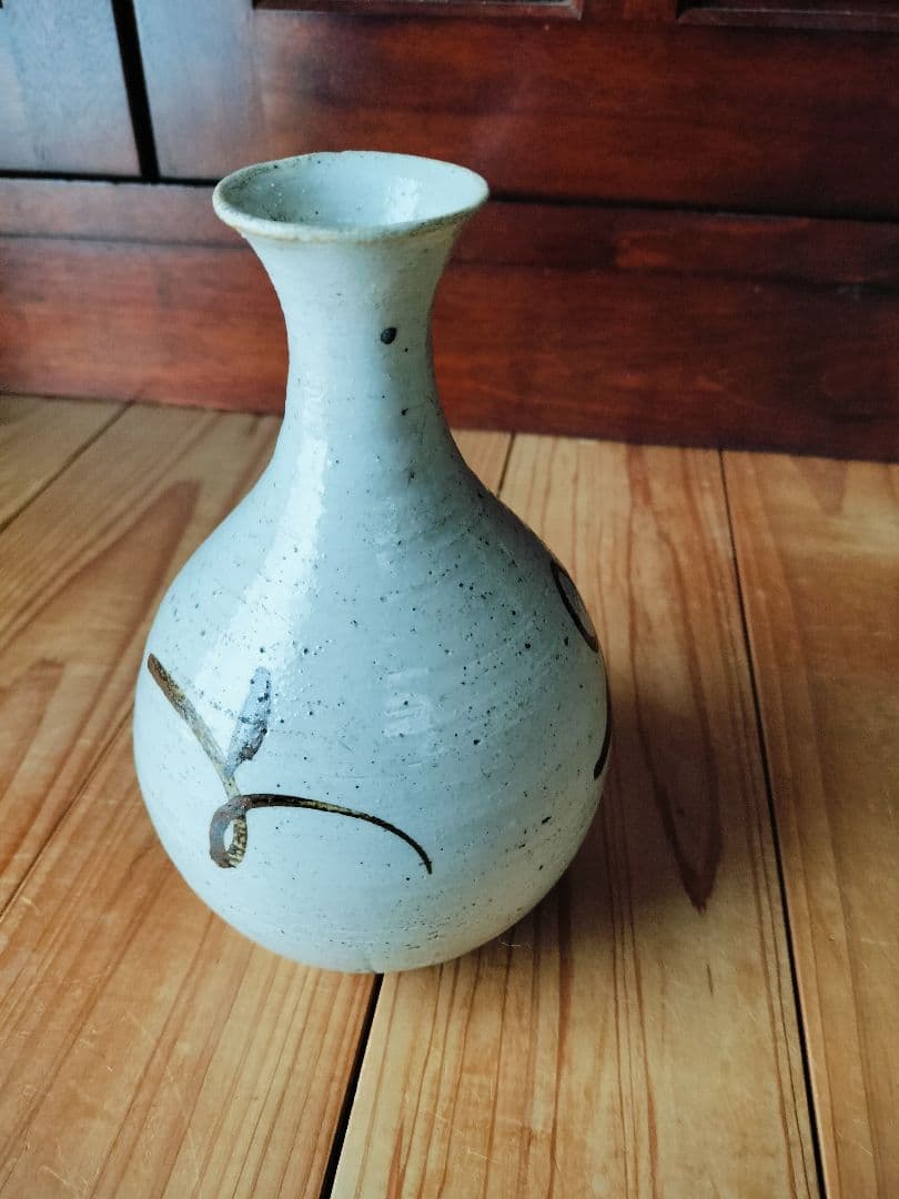 李朝鉄絵花瓶