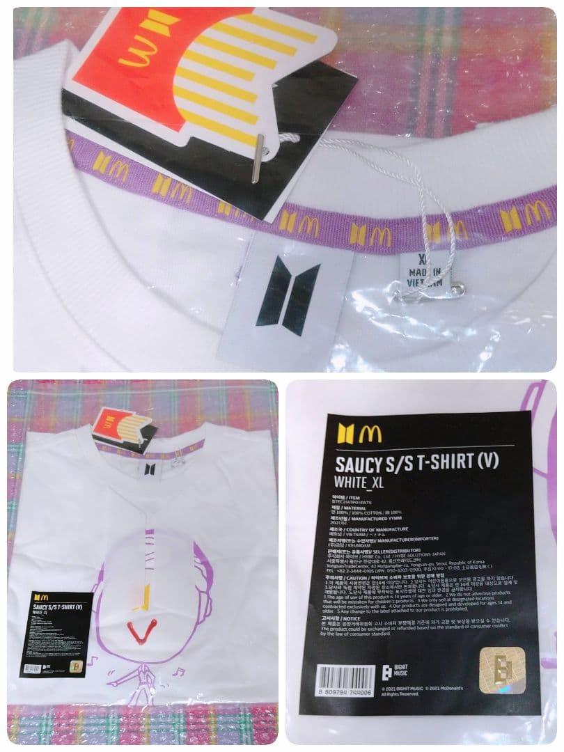 ソンミンス❤︎BTS公式❤︎マクドナルド Tシャツ★V テテ