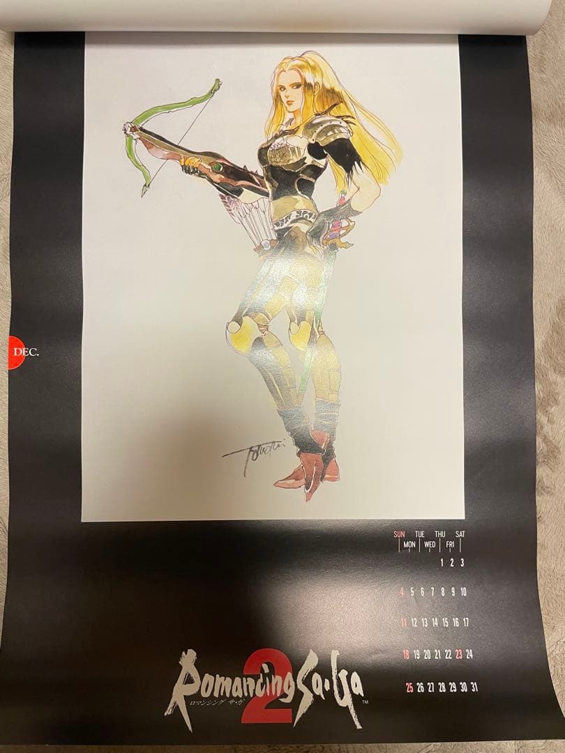 ロマンシング サ・ガ2/小林智美 1994 カレンダー 訳あり