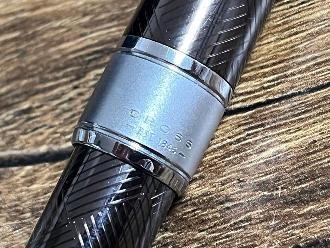 CROSS 万年筆 アポジー サブレーブラウン 18k-750 F字 細字