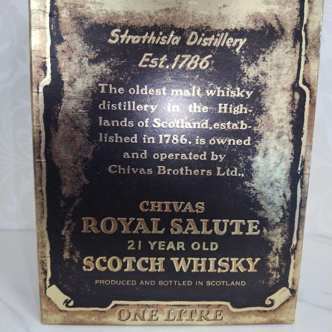 未開栓CHIVAS  SALUTE21年スコッチウイスキー1㍑