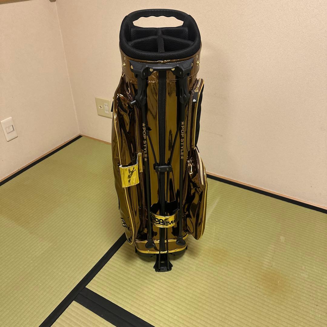 新品　ウィンウィン　キャディーバック　ゴールド　ゴルフ　メンズ