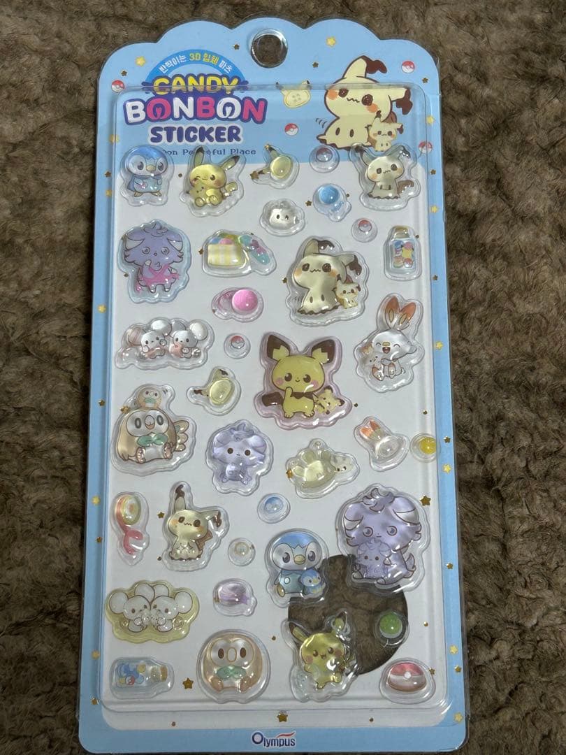 ポケモン サンリオ ボンボンステッカーセット【韓国限定】