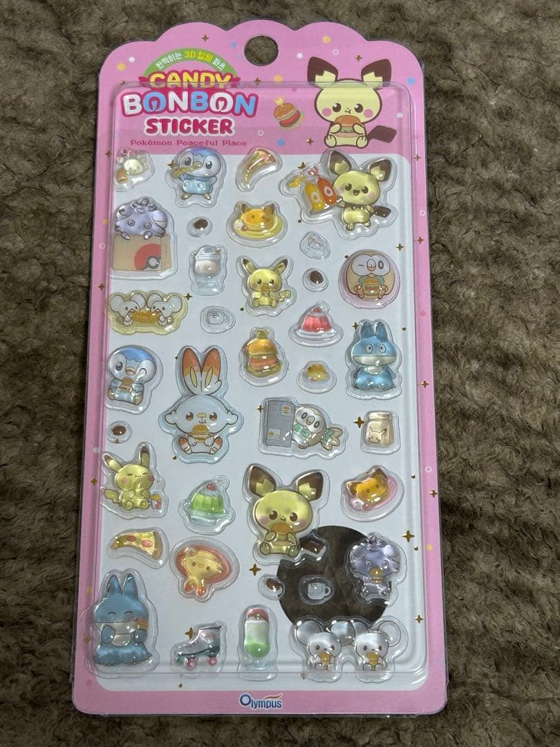 ポケモン サンリオ ボンボンステッカーセット【韓国限定】