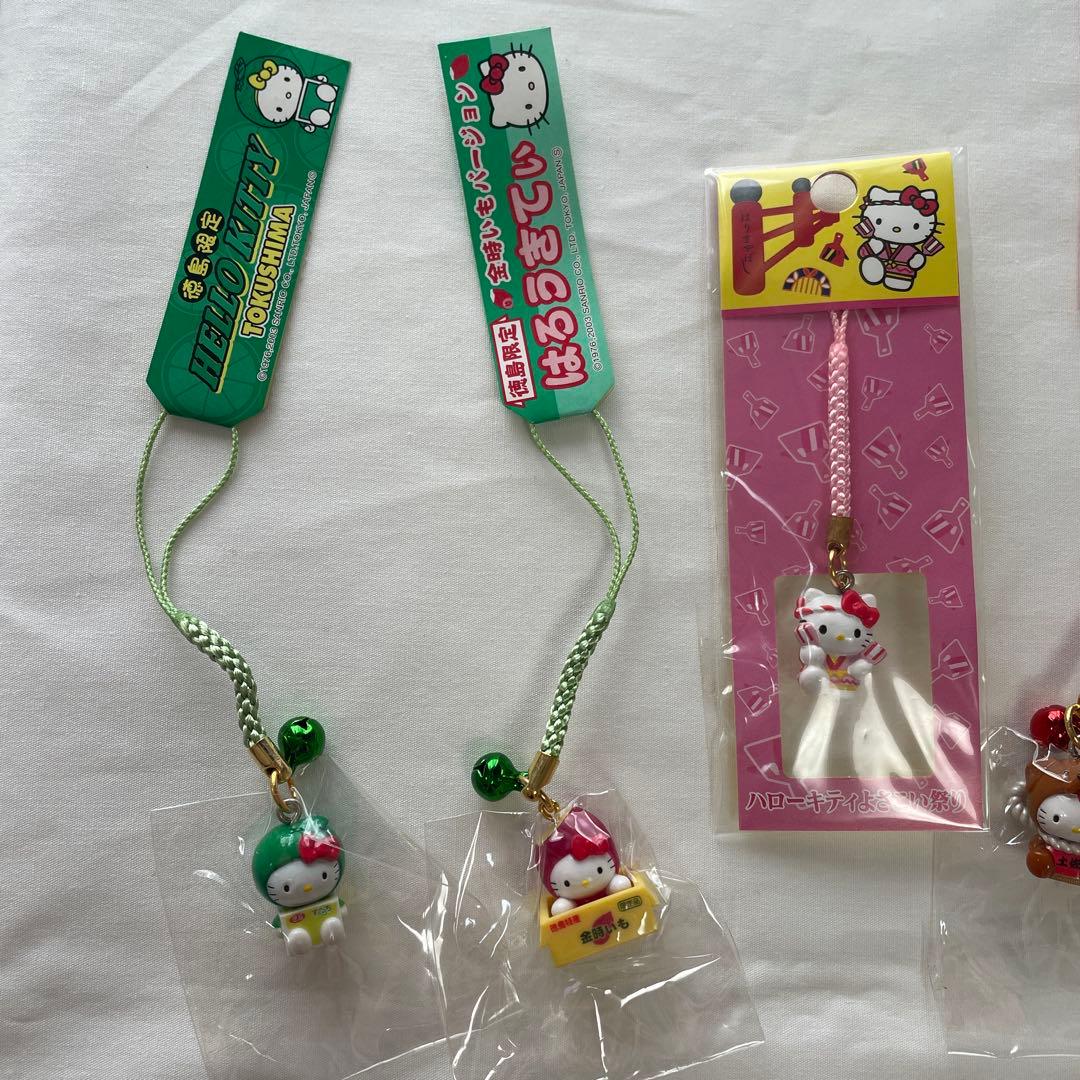 新品◆ハローキティ ご当地キティ 根付けストラップ 四国 12個セット◆匿名配送