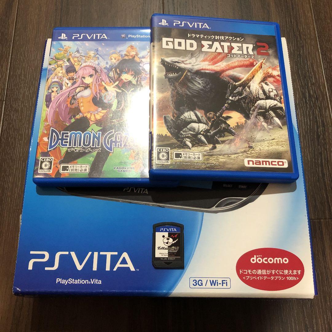 【美品】PlayStation®Vita クリスタル・ブラック 3G/Wi-F…