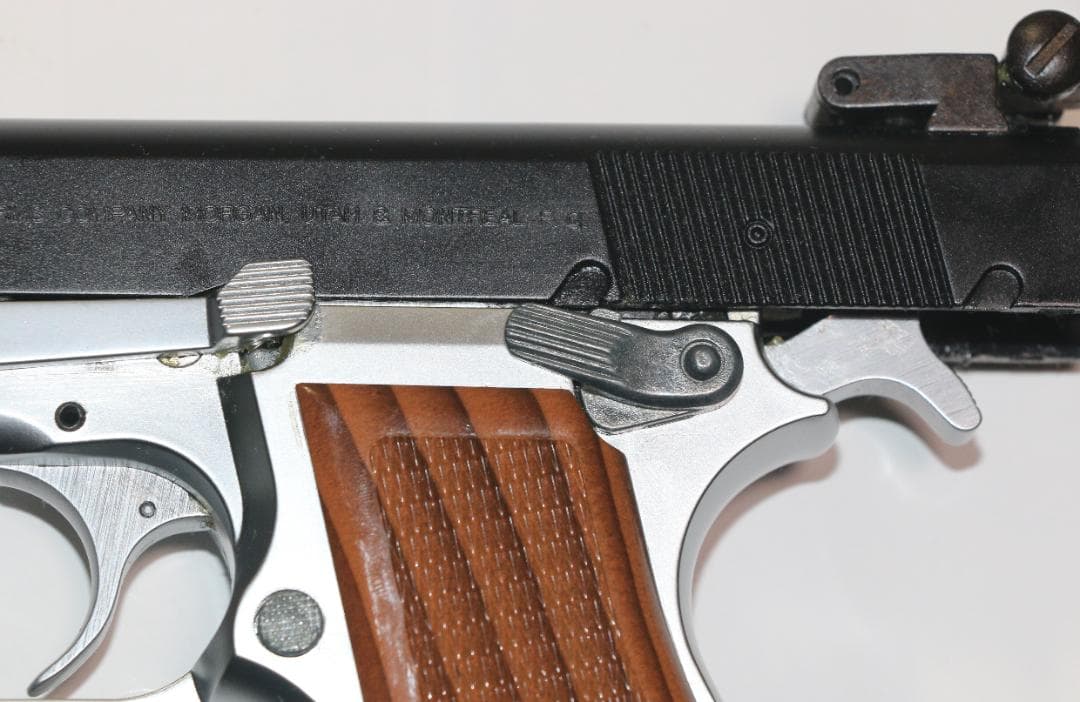 JAC製ABS樹脂ガスガン 　ブローニングＨＰハーフシルバー　ASGK合法品