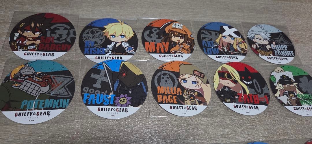Guilty Gear キャラクター コースターセット 31個全種類フルセット