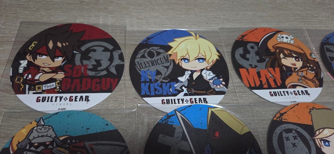 Guilty Gear キャラクター コースターセット 31個全種類フルセット