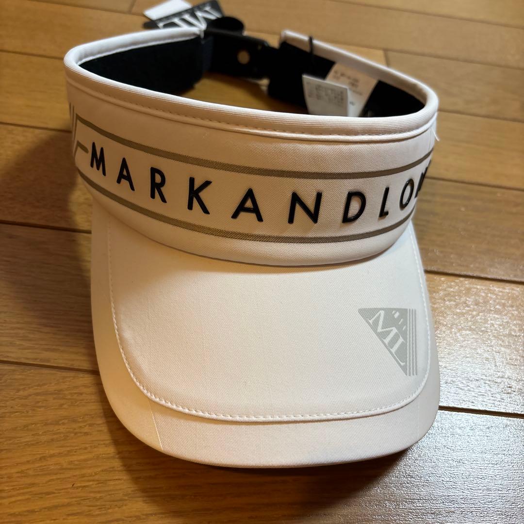 未使用☆MARK & LONA☆ホワイト☆バイザー☆ゴルフ