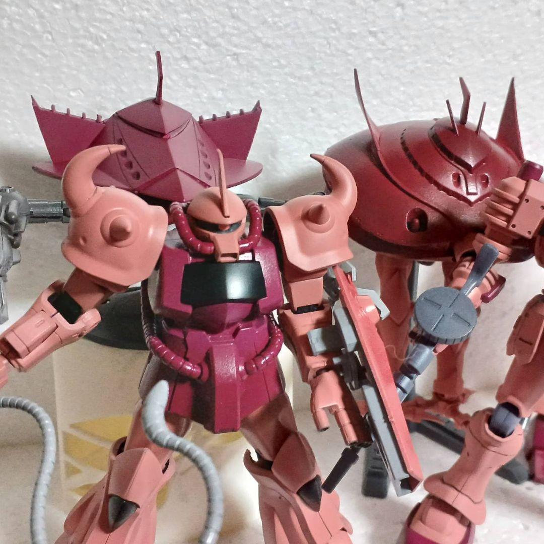 ジークアクス最終回に登場したHG1/144シャア専用5体再現セット
