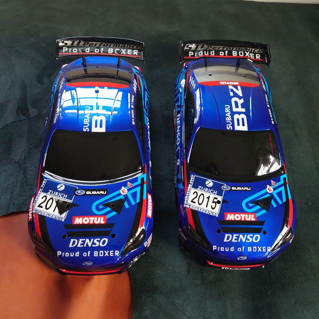 タミヤ1/10RCスバルBRZ スペアボディセット オリジナルペイント2台セット