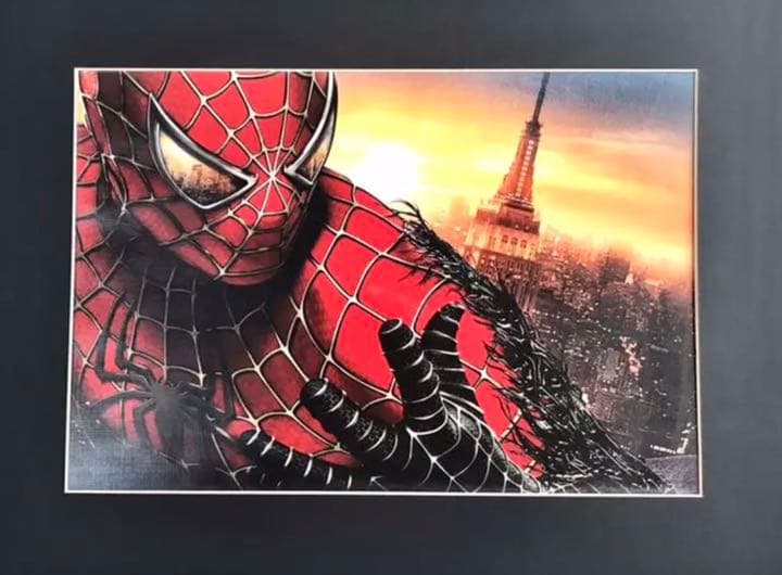 再値下げ❗️スパイダーマン　希少❣️アメリカ映画ポースター　　額縁付き