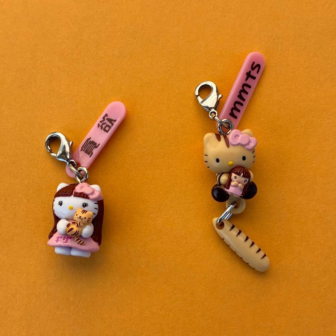 激レア★しょこたん ファスナーマスコット ハローキティ 根付 中川翔子 猫 尻尾