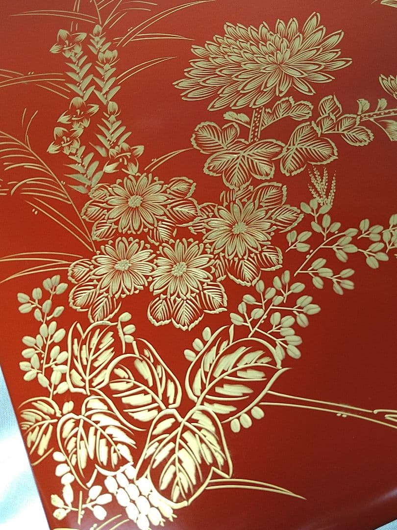 工芸品 越前塗 漆器 文庫 文箱 沈金絵付 天然木 美品