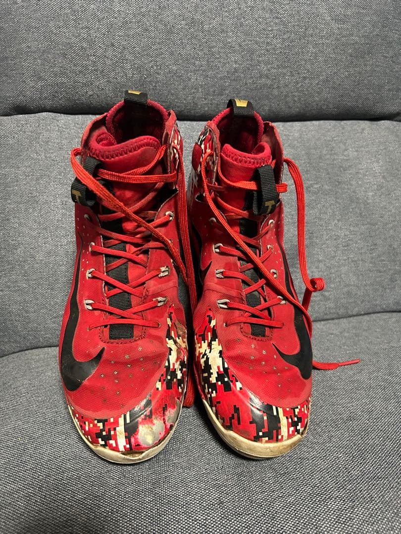 NIKE IDスパイクレッド/カモフラージュ 金具 25cm MID オーダー