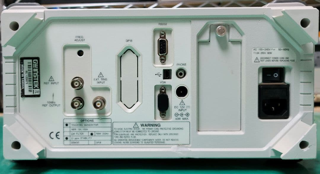 GWINSTEK GSP-830 スペクトラムアナライザーTG Ref OP 付