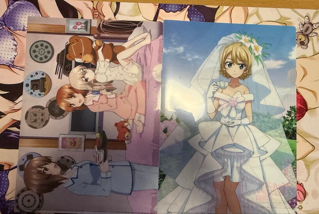 ガールズ&パンツァー あんこう祭カーテン魂購入特典 クリアファイル おまけ付き