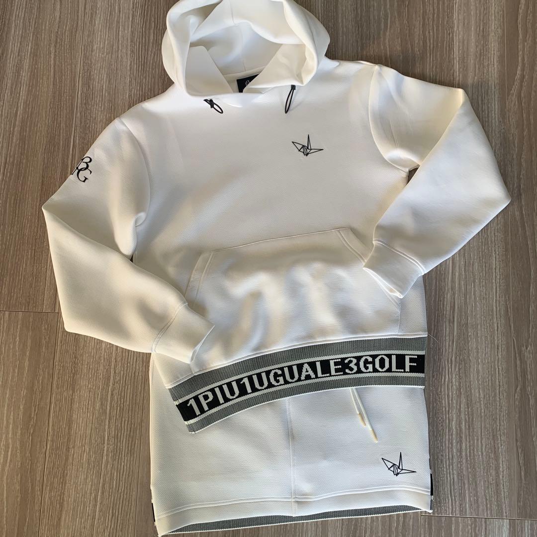 1PIU1UGUALE3 GOLF ホワイト レディースウェア セットアップ
