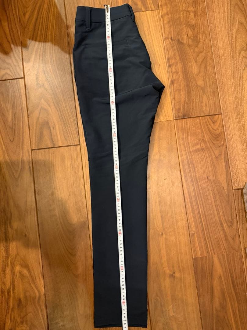 極美品　ブリーフィング ストレッチパンツ ネイビー ナイロン混 S