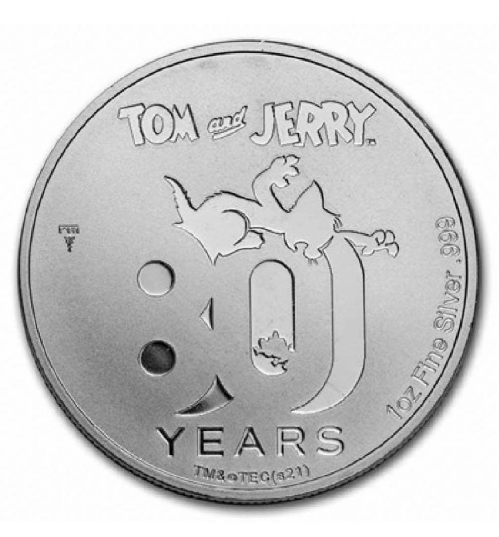 APMEX完売品　トムとジェリー銀貨　80周年記念マルチビュー　1オンス　1枚